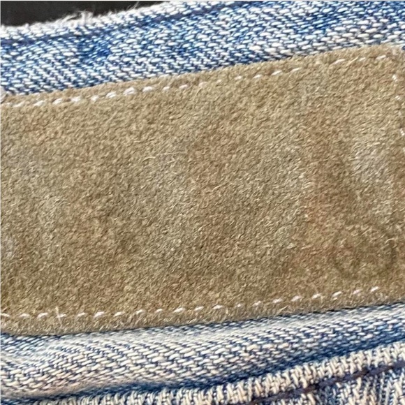 Vintage Denim Jeans Size 6 Converse One Star distressed embellished - Picture 3 of 8